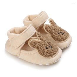 First Walkers Infant Baby Breathable Shoes For Spring Autumn Cartoon Bear/ Non-Slip Sole 0-12 Months