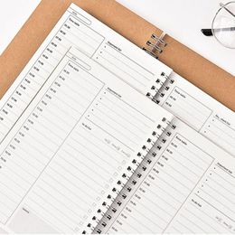 Daily Weekly Monthly Planning Schedule Retro Coil Planner This To Do List Organiser Improve Productivity Manual