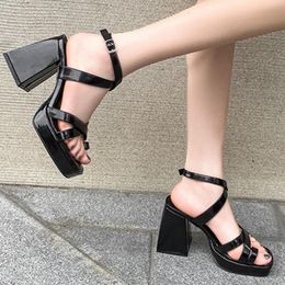 Sandals Brand Design Great Quality Dropship Strange Style High Heel Platform Elegant Sexy 2023 Summer Woman Shoes