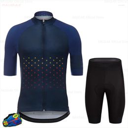 Racing Sets Non-Slip Clothing Short Sleeve Bicycle 2023 Summer Quick Dry Soft Wear Set For Men Professional Custom Cycling Jersey