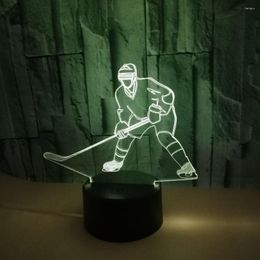Table Lamps Spot Ice Player 3d Desk Lamp Night Light Seven Colour Touch Stereo Led Vision Remote Control Small