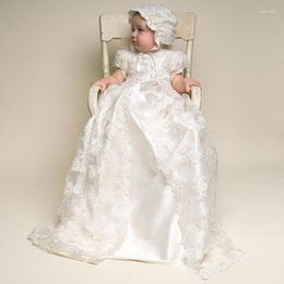 Girl Dresses 2023 Baby Christening Gowns Infant Baptism Wear Clothes Summer Wedding Dress