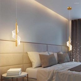 Pendant Lamps Modern LED Lights Minimalist Restaurant Coffee Bar Living Room Bedside Lamp Background Wall Hang