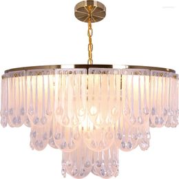 Pendant Lamps Postmodern Minimalist Warm Romantic Room Bedroom Lighting Personality Creative Model Glass Chandelier