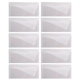 Gift Wrap 10pcs Translucent Envelopes Western Style Creative Senses Greeting Cards Announcements Portable Wide Use Wedding Invitation