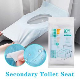 Bath Accessory Set 10Pcs Disposable Toilet Seat Cover Mat Portable Waterproof Safety Pad For Travel/Camping Bathroom Accessiories
