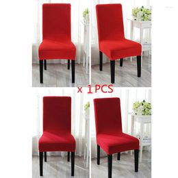 Chair Covers Universal Sizes Spandex Cover Stretch Elastic Dining Seat Banquet Wedding Restaurant El Anti-dirty Removable 1 PCS/pack