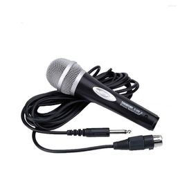 Microphones Original TAKSTAR E-340 6.35 Plug Cable 4m Karaoke Microphone Instrument Dynamic KTV Speaker For Household And Stage