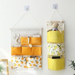 Storage Boxes Hanging Organiser Wall Mounted Multipurpose Cotton Compartment Design Bag Behind Door