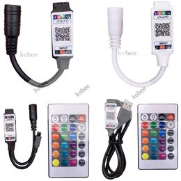 Controllers USB DC 5V 12V IR Smart Controller LED RGB Strip For SMD 2835 3528 Light Bluetooth-compatible App