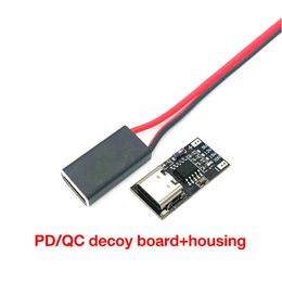 Módulo de placa de gatilho PD USB tipo C USB PD/QC Decoy 9V 12V 15V 20V Charge Fast Charge High Speed ​​Charger Boost com Shell