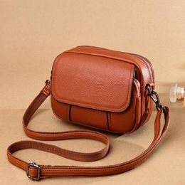 Evening Bags High Quality Fashion Trend Sling Purses And Handbags Women Genuine Leather Shell Casual Vintage Tote Lady Shoulder Messenger