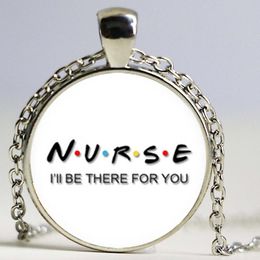 Pendant Necklaces Friends Quote Art Picture Glass Cabochon Necklace For Man Woman Jewellery As Gifts