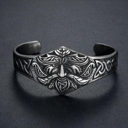 Bangle Vintage Viking Warrior Old Man Mode Armband Persönlichkeit Männer Accessoires Geschenk