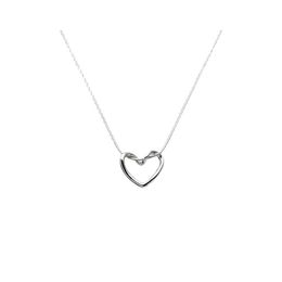 Pendant Necklaces Fashion Jewellery Hollowout Love Necklace For Women Hip Hop Titanium Steel Light Luxury Niche Design Heart Choker Dr Dhhsa