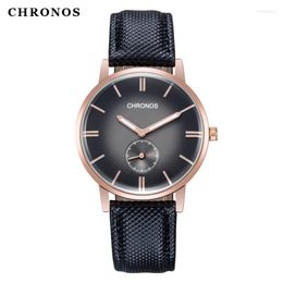 Wristwatches Men Fashion Watches Waterproof Resistant Leather Buckle Strap Classic With Sub Second Hand Dial CH05Wristwatches Will22