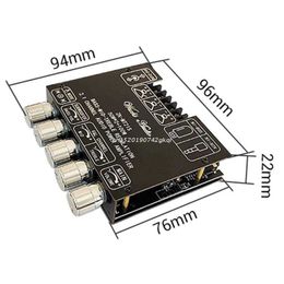 ZK-MT21S Bluetooth-compatible Amplifier Board-Digital Power Stereo Board 2.1 Channel 50Wx2 add 100W for Home