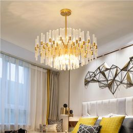 Pendant Lamps Modern Light Luxury Crystal Nordic Living Room Creative Dining Personality Bedroom Simple Study El Model ChandelierPendant