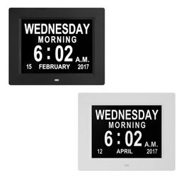 Wall Clocks 8-Inch Electronic Clock Calendar Digital Po Frame Automatically Adjusts The Brightness Alarm AU Plug