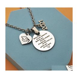 Pendant Necklaces 2021 Creative Necklace Graduation Season Souvenir Jewellery Gift Graduate Students Positive Energy Drop Delivery Pend Dh5Kv