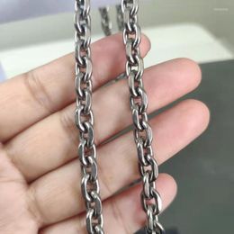 Chains /Grade 1 Titanium 7mm Unisex O Shaped Chain NecklaceChains Sidn22