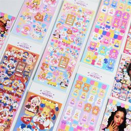 Gift Wrap Scrapbooking Journal Diary Po Korean Stationery Sticker Kawaii Cartoon Cute Bear Laser Idol Card StickersGift GiftGift