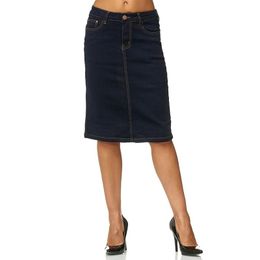 Skirts High Waist Solid Denim Skirt Women Vintage Loose Plus Size Elastic Jean Summer Straight Pencil Blue Black Office