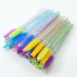 Makeup Brushes Eyelash Brush 50pcs Individual Disposable Mascara Applicator Comb Wand Lash Tools 6colorsMakeup Harr22