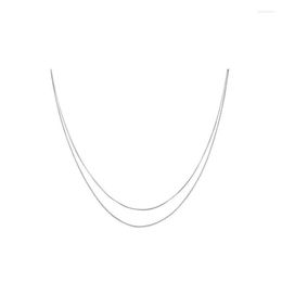 Choker Chokers 925 Sterling Silver Double Layered Necklaces Arrival Dainty Necklace Fine Jewellery For WomenChokers Spen22