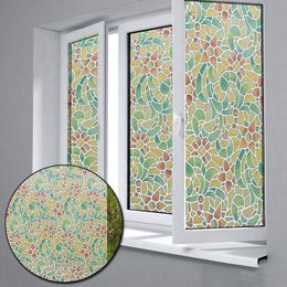 Window Stickers PVC Frosted Opaque Glass Film Home Decor Privacy Waterproof Adhesive Door For Bathroom Bedroom