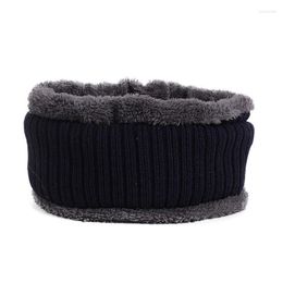 Scarves Hat Bib Men's Knitted Autumn And Winter Plus Down Cap To Keep Warm WoolScarves Rona22
