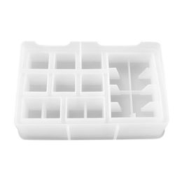 Novelty Items Multi-Function Lipstick Storage Box Resin Silicone Mould For DIY Crystal Epoxy Uv Jewellery Tools Making