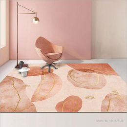 Carpets Nordic Modern Fresh Geometric Pattern Carpet Living Room Coffee Table Mat Bedroom Office Study Large Area Floor MatCarpets