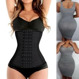 Women's Shapers Plus Size XS-5XL Steel Boned Waist Trainer Corset Fitness Slimmer Belt Women Tummy Control Mesh Cincher Modeling Strap USWom