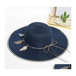 Wide Brim Hats Fashion Womens Summer Hat Sunshade Oversized Eaves Sun Outdoor Sunsn Dome Beach For Women 3465 Q2 Drop Delivery Acces Dhpef