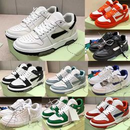 Designer OW Office Sneakers Sapatos casuais homens Men Plataforma Sapato BRANCO BRANCO PROTAￇￃO LACE-UP LOW TOP MINT GREEN OFF SKATELER SKATEBODOBELE