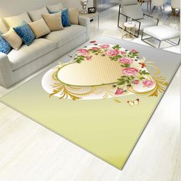 Carpets Living Room Coffee Table Sofa Big Carpet Cushion Bedroom Centre 1 Piece/Set Flower Butterfly Non-Slip Fashion