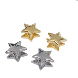 CEE Huggie Jewelry Designer woman girls Three-dimensional Five-pointed Star Earrings Female Simple Temperament and Personality Earrings gold