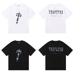 2023 Men's T-Shirts Fashion brand Trapstar design Colour letter printing pure cotton double-yarn short-sleeved T-shirt for men and women