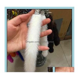 Key Rings Jewellery Luxury Cute Creative Car Aessories Pendant Fur Chains Mirror Keychain Drop Delivery 2021 Uptsa Dhzpm
