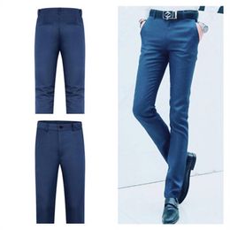 Men's Suits & Blazers Spring Autumn Fashion Business Casual Long Pants Suit Male Elastic Straight Formal Trousers Plus Big Size 29