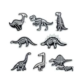 Pins Brooches Creative Mini Dinosaur Lapel Brooch Punk Ancient Animals Enamel Pin Hat Badge Kids Friends Jewellery Gifts Drop Delivery Otb8L