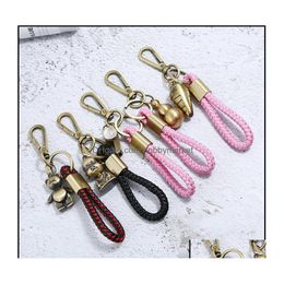 Key Rings Jewelry Weave Ring Retro Bronze Heart Whistle Owl Fish Charm Keychain Handbag Hangs Fashion Will And Sandy Drop Delivery 20 Dhbjh