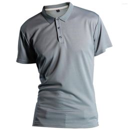 Men's Polos Short-sleeved Polo Shirt Solid Colour Sports Quick-Dry Half Sleeve Advertisement Cultural S-4XL J979