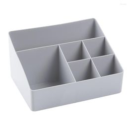 Storage Boxes 6 Grids Desk Makeup Organiser Cosmetic Box Case Brush Lipstick Holder Home Office Supplies