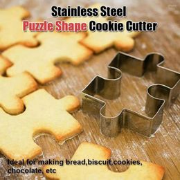 Baking Moulds Jigsaw Shape Cookie Mold Christmas Stainless Kitchen Bakeware Accessories DIY Cake Steel Cutter De E6X6