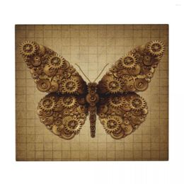 Table Mats Drying Mat Steam Punk Butterfly And Steampunk Wings Heat Insulation Holder Dish Cup Draining Pad Kitchenware