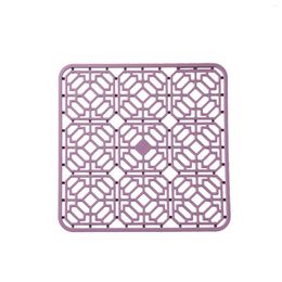 Table Mats 30x30cm Protection Insert Cutlery Dishes Kitchen Non-Slip Drain Pad Scratch Proof Silicone Sink Mat Drying Durable Multi-Purpose