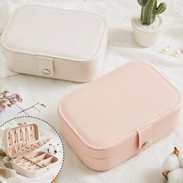 Jewellery Pouches Multi-function Portable Storage Box Organiser Case Ornaments Travel Boxes Simple Fresh Earrings Jewellery