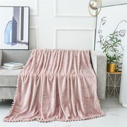 Blankets Soft Household Solid Color Stripe Thin Coral Vevelt Air Conditioning Blanket Sofa Office Noon Nap Outdoors Leisure
